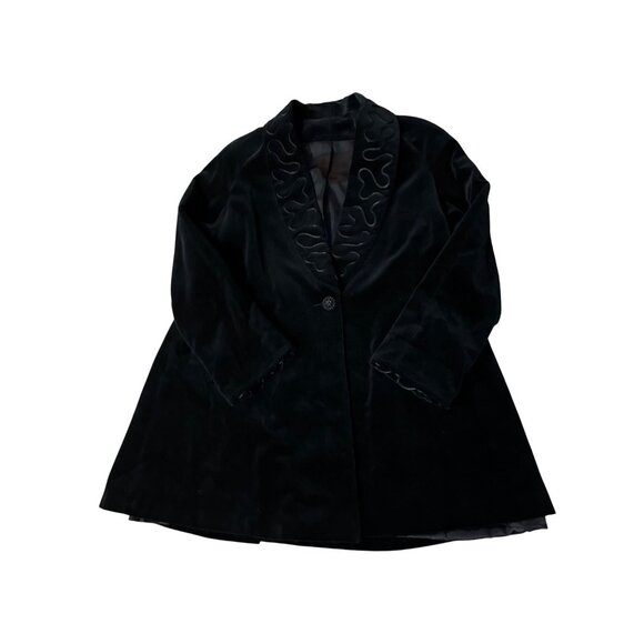 Vintage de Ball Velvet Coat Womens S Used Lined - Picture 14 of 15